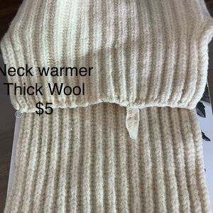 Cozy Cream Wool Neck Warmers